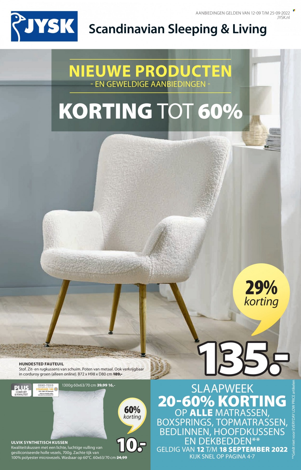 JYSK-aanbieding - 12-9-2022 - 25-9-2022. Pagina 1