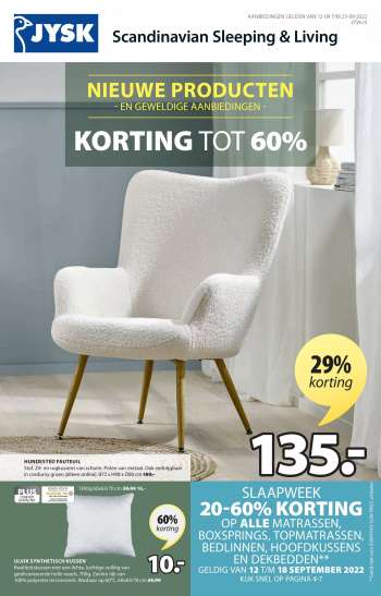 JYSK-aanbieding - 12.9.2022 - 25.9.2022.