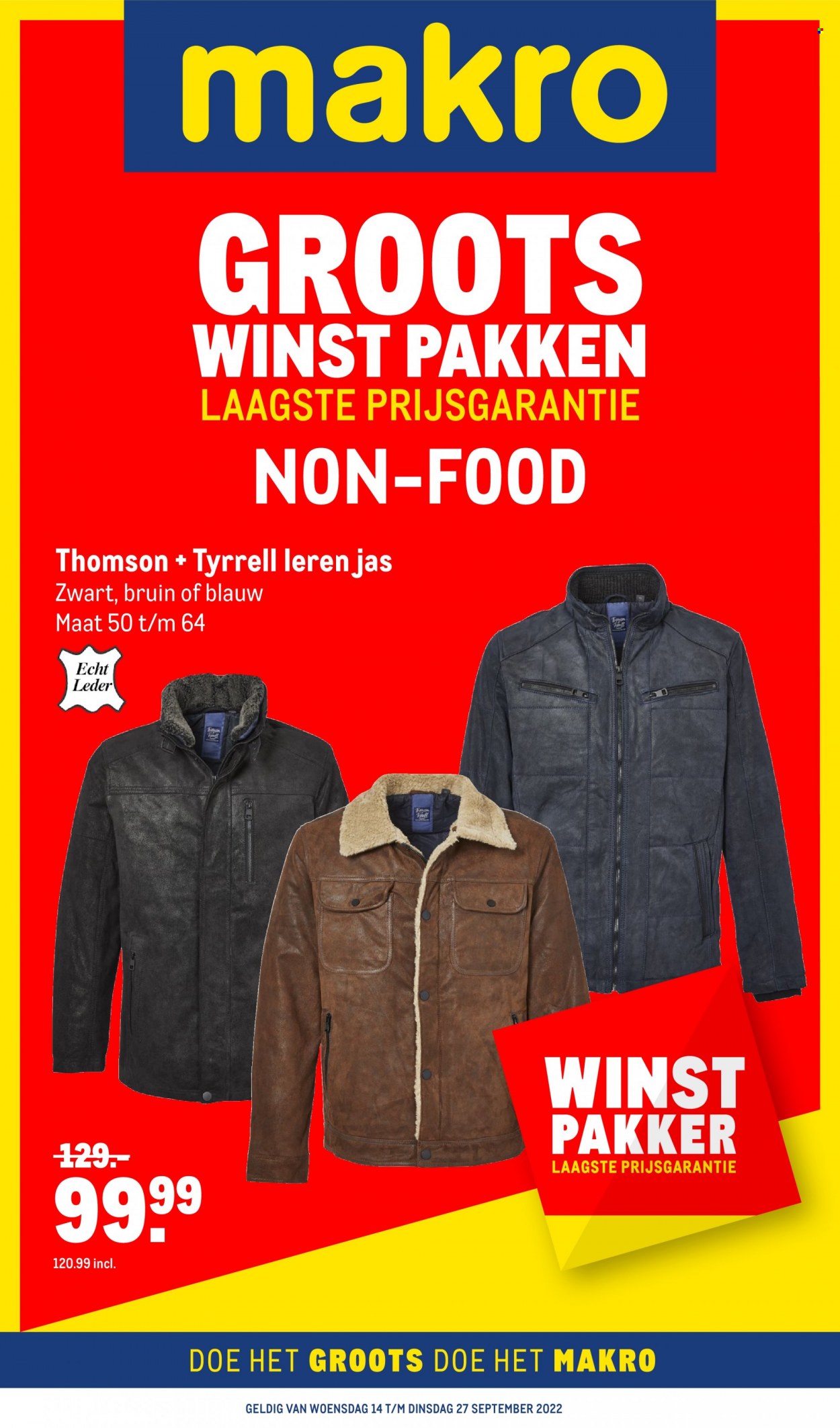 Makro-aanbieding - 14-9-2022 - 27-9-2022. Pagina 1