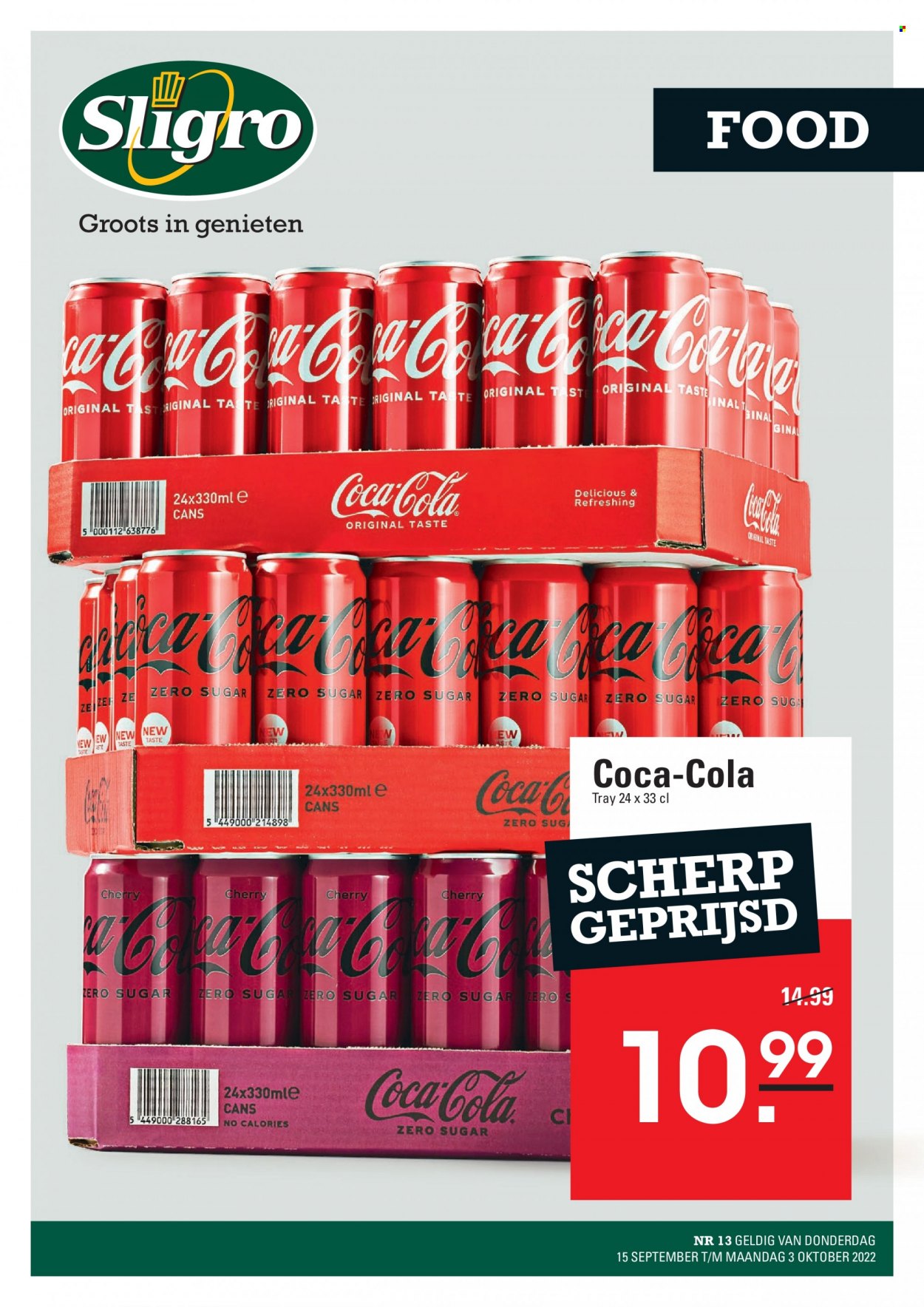 Sligro-aanbieding - 15-9-2022 - 3-10-2022. Pagina 1