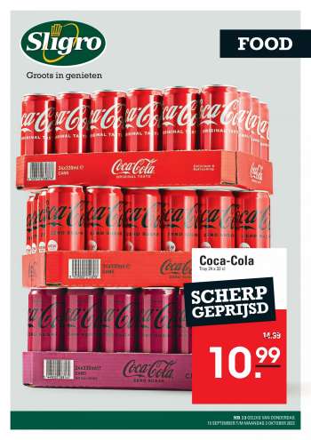 Sligro-aanbieding - 15.9.2022 - 3.10.2022.