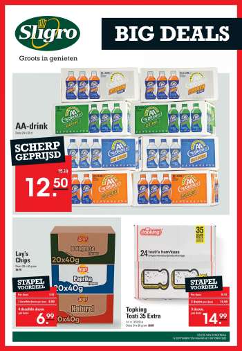 Sligro-aanbieding - 15.9.2022 - 3.10.2022.