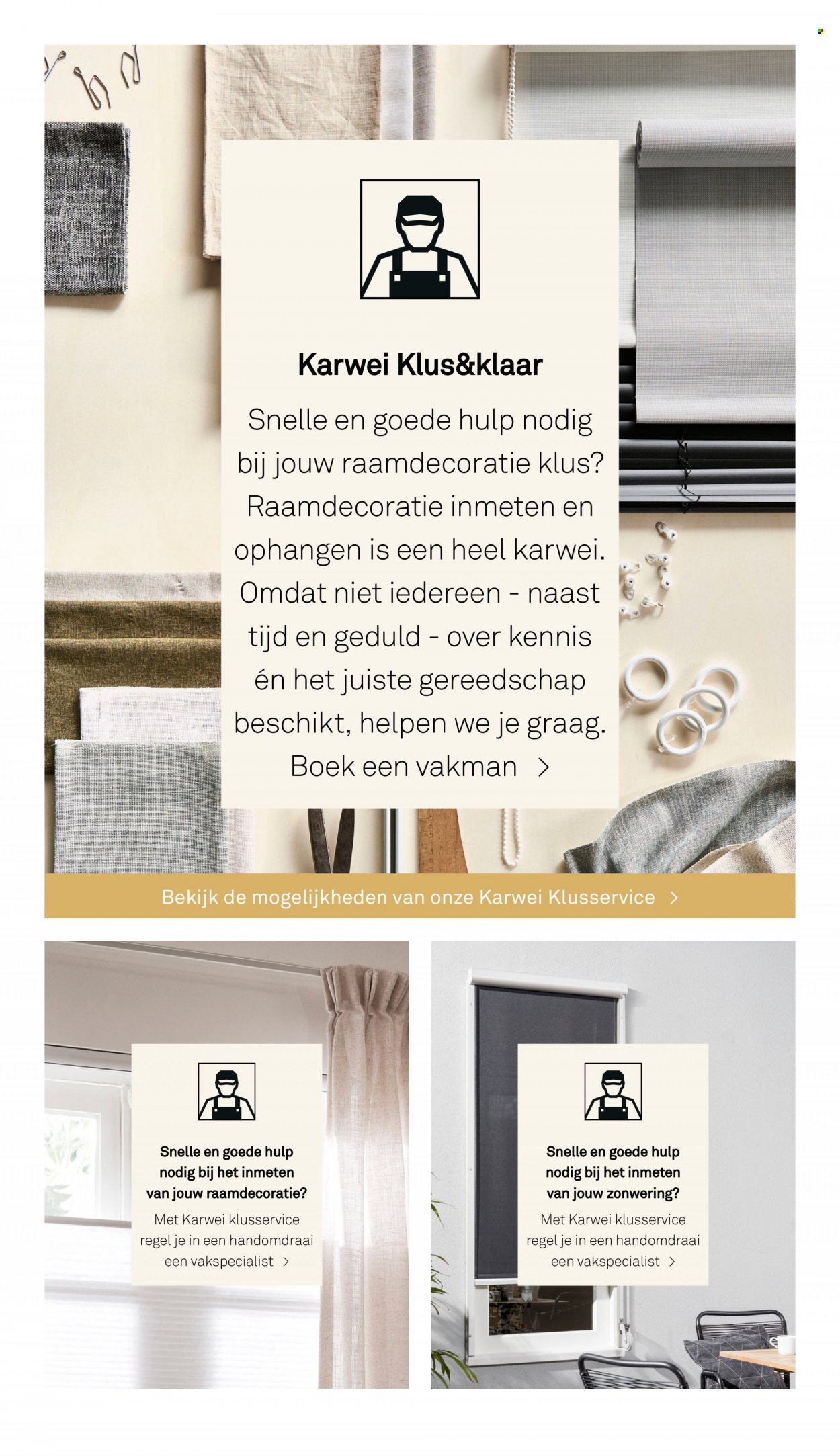 thumbnail - Karwei-aanbieding -  producten in de aanbieding - boek, raamdecoratie. Pagina 54.