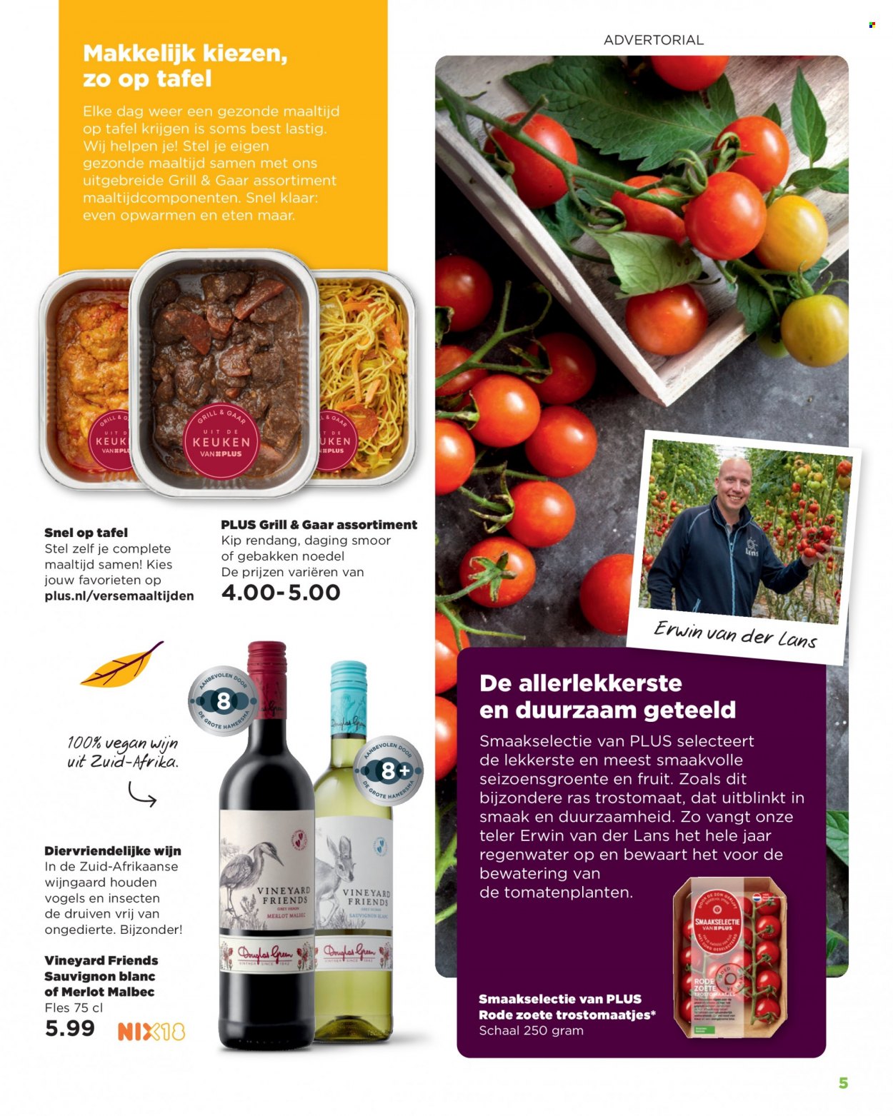 thumbnail - Plus-aanbieding -  producten in de aanbieding - trostomaat, Merlot, Sauvignon Blanc, wijn. Pagina 5.
