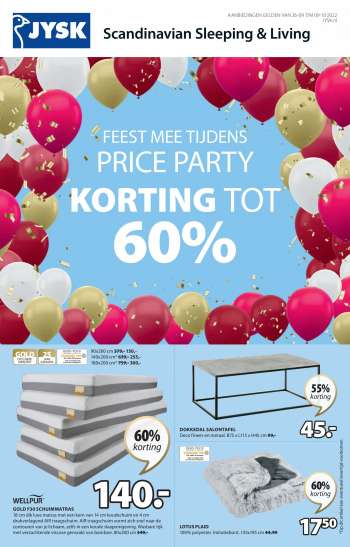 JYSK-aanbieding - 26.9.2022 - 9.10.2022.