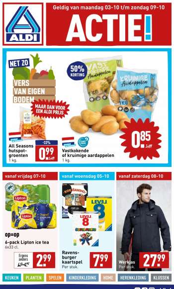Aldi-aanbieding - 3.10.2022 - 9.10.2022.