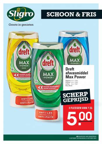 Sligro-aanbieding - 6.10.2022 - 24.10.2022.