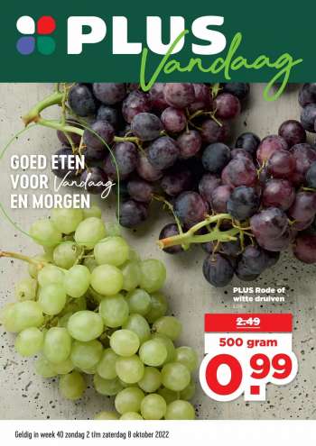 Plus-aanbieding - 2.10.2022 - 8.10.2022.
