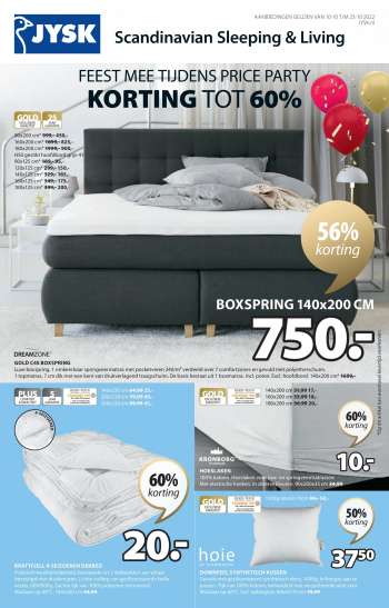 JYSK-aanbieding - 10.10.2022 - 23.10.2022.