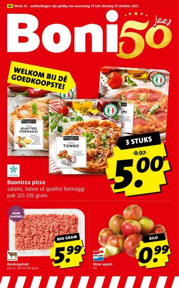 Boni-aanbieding - 19.10.2022 - 25.10.2022.