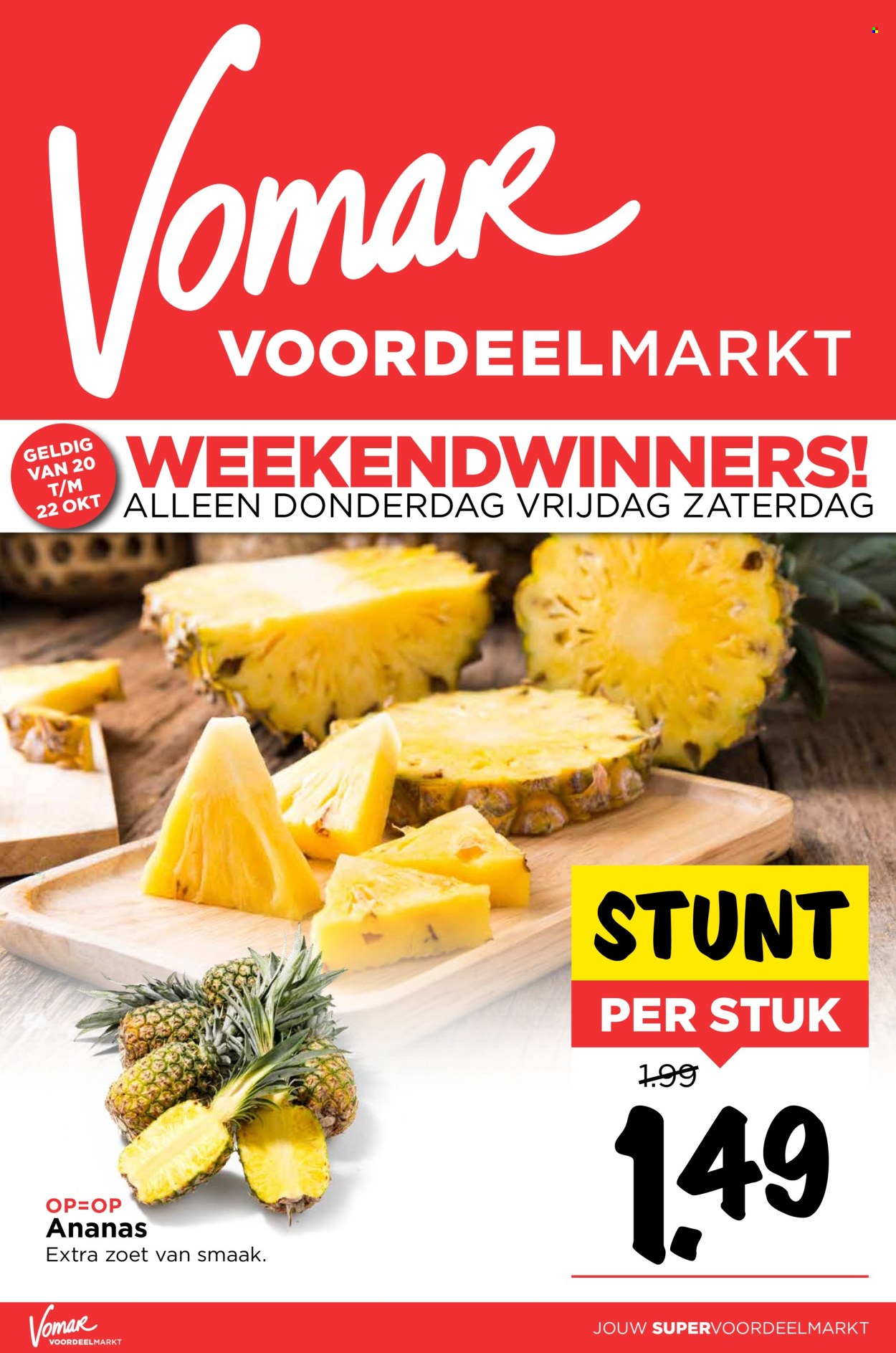 Vomar-aanbieding - 20-10-2022 - 22-10-2022. Pagina 1