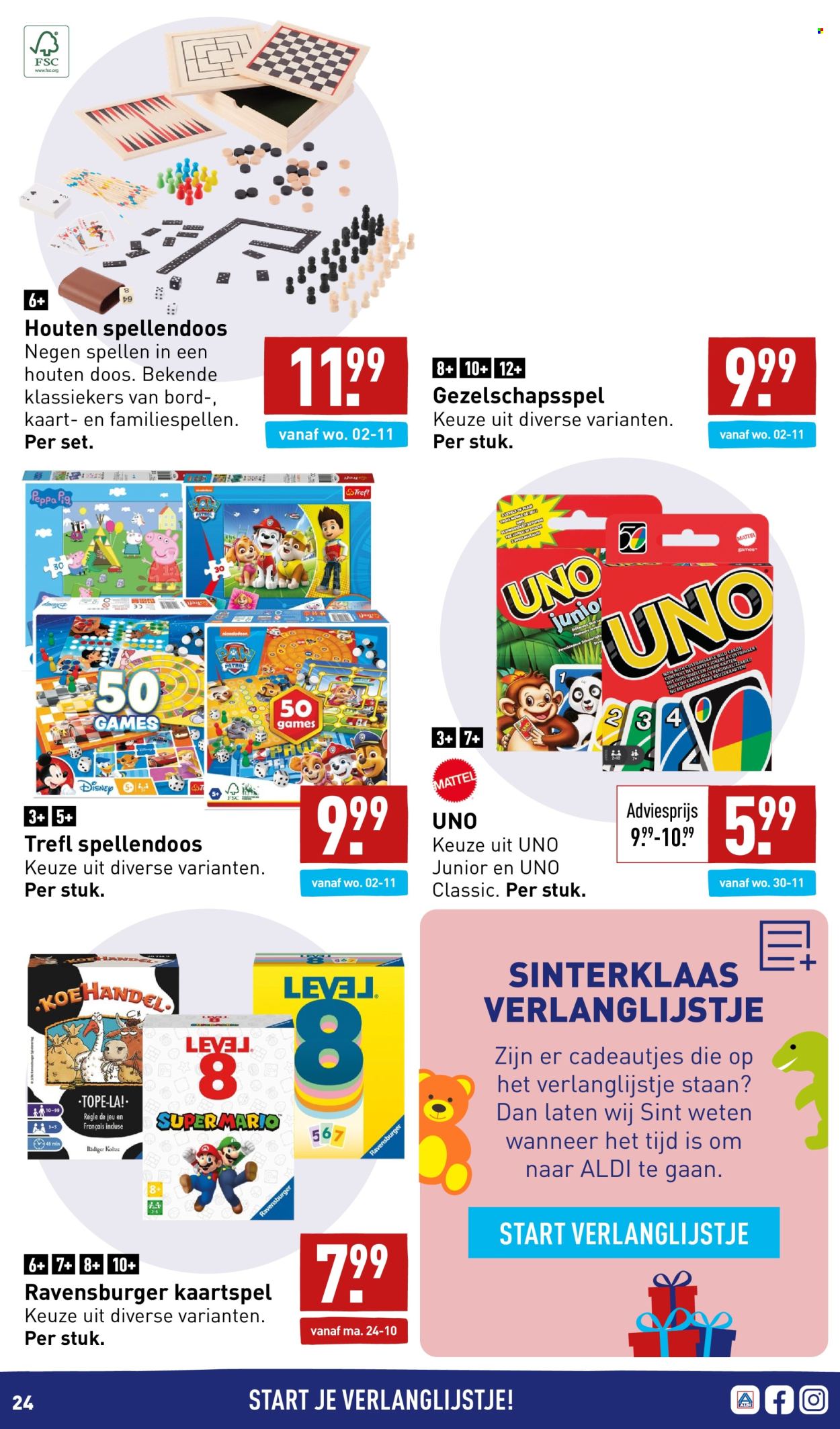 thumbnail - Aldi-aanbieding -  producten in de aanbieding - Ravensburger, speelgoed. Pagina 24.