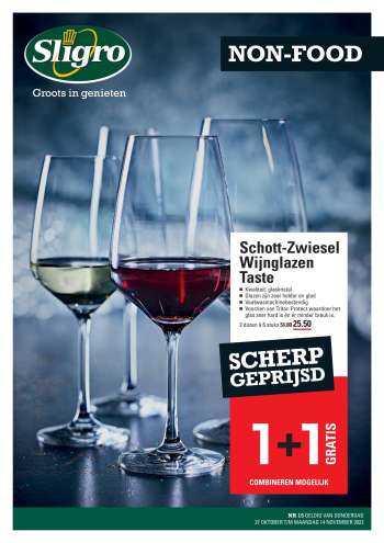 Sligro-aanbieding - 27.10.2022 - 14.11.2022.