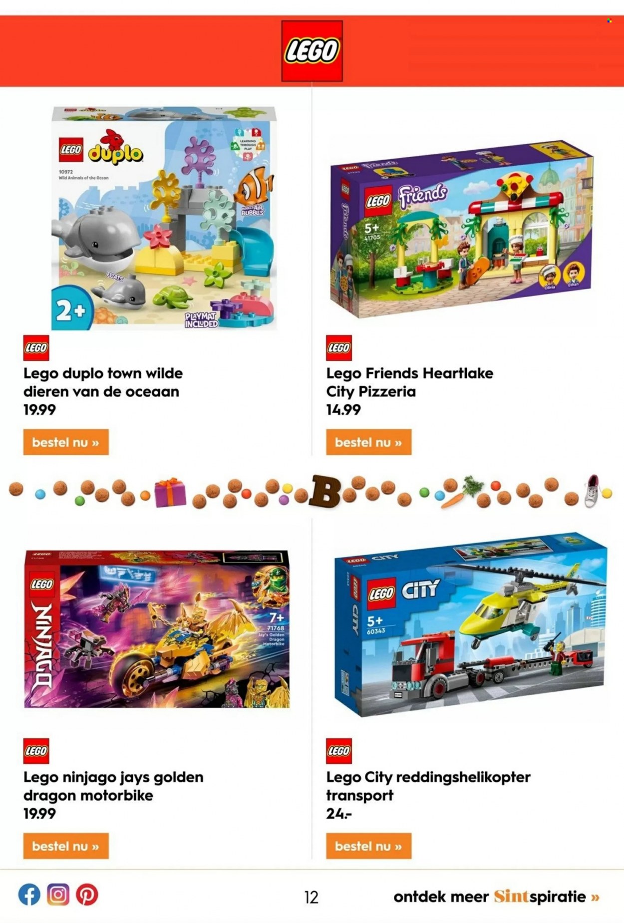 thumbnail - Blokker-aanbieding - 7-11-2022 - 5-12-2022 -  producten in de aanbieding - dragon, LEGO, LEGO City, LEGO DUPLO, LEGO Friends, LEGO Ninjago. Pagina 11.