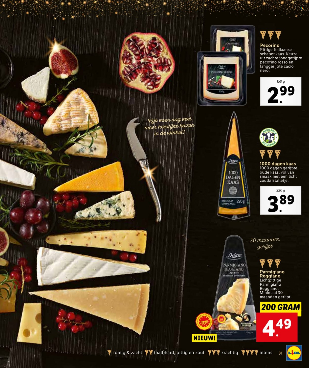 thumbnail - Lidl-aanbieding -  producten in de aanbieding - kaas, oude kaas, Pecorino. Pagina 31.