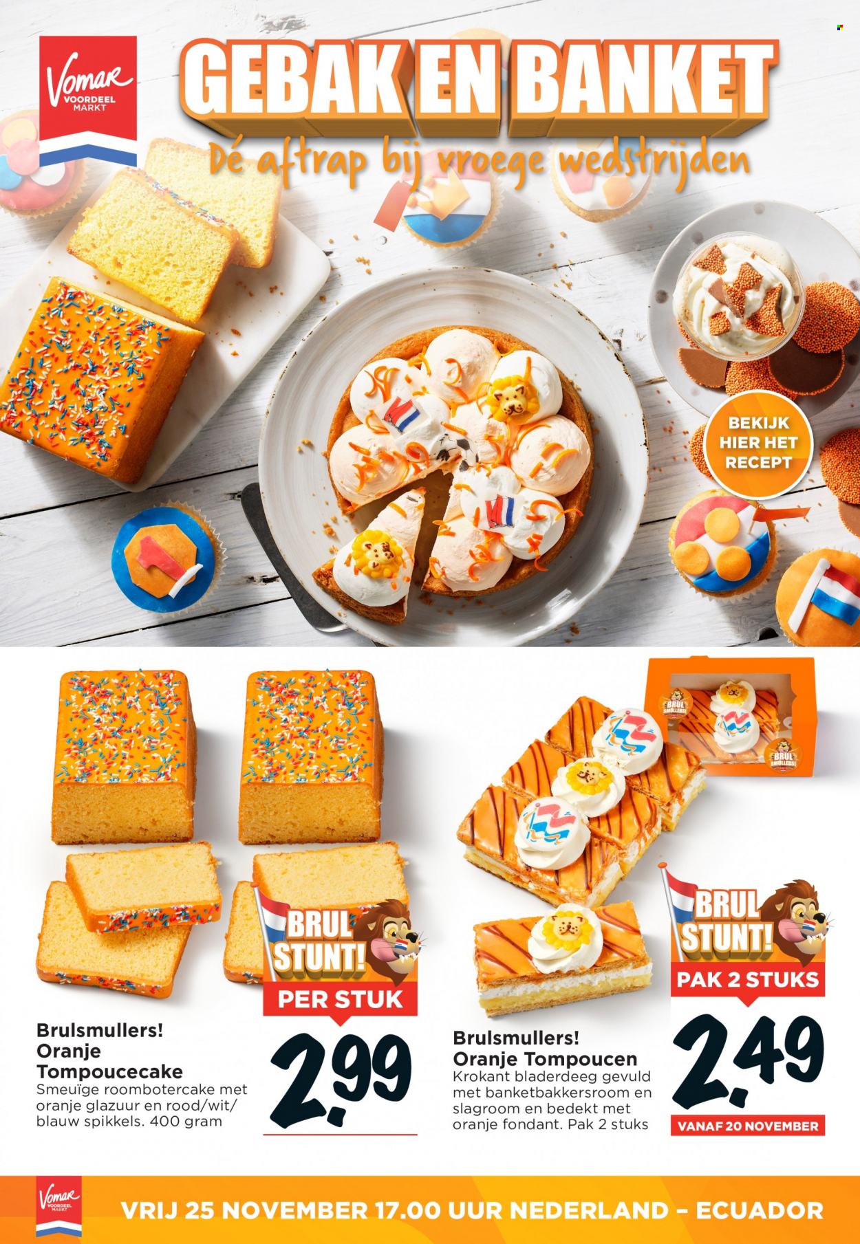 thumbnail - Vomar-aanbieding -  producten in de aanbieding - gebak, oranje, bladerdeeg. Pagina 10.