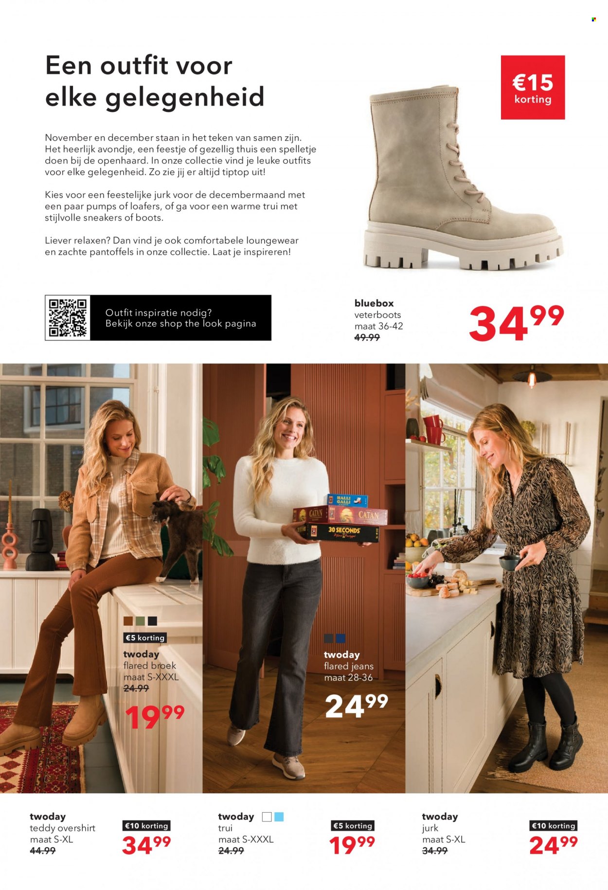 thumbnail - Scapino-aanbieding - 14-11-2022 - 27-11-2022 -  producten in de aanbieding - loafers, pantoffels, pumps, sneakers, veterschoenen, flared broek, broek, jurk, trui. Pagina 2.