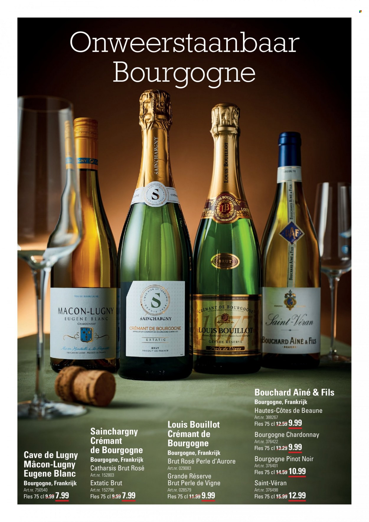 thumbnail - Sligro-aanbieding - 17-11-2022 - 5-12-2022 -  producten in de aanbieding - Chardonnay, Pinot Noir, Frankrijk, messen. Pagina 2.