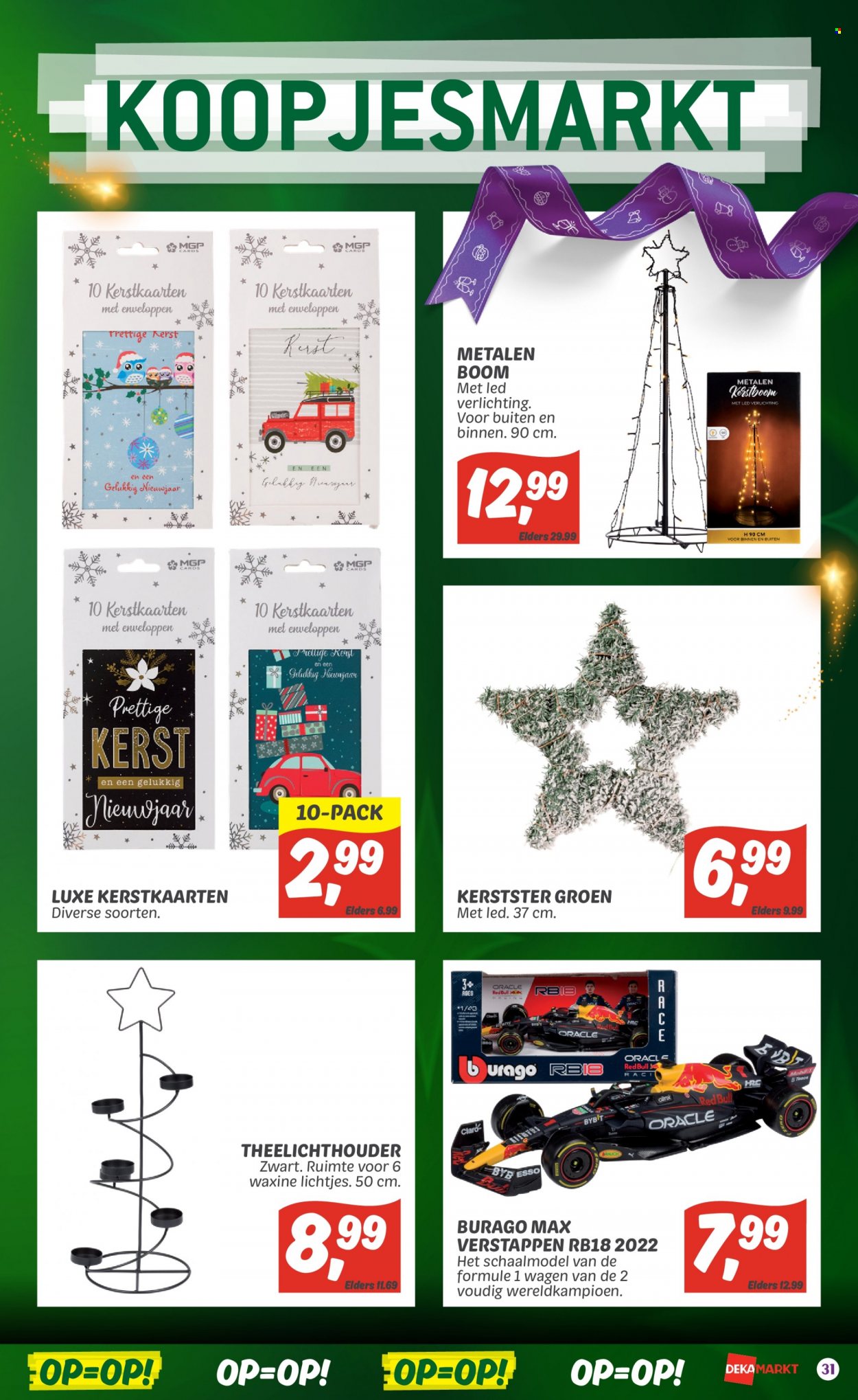 thumbnail - DekaMarkt-aanbieding - 20-11-2022 - 26-11-2022 -  producten in de aanbieding - Red Bull, kerstboom, verlichting. Pagina 31.