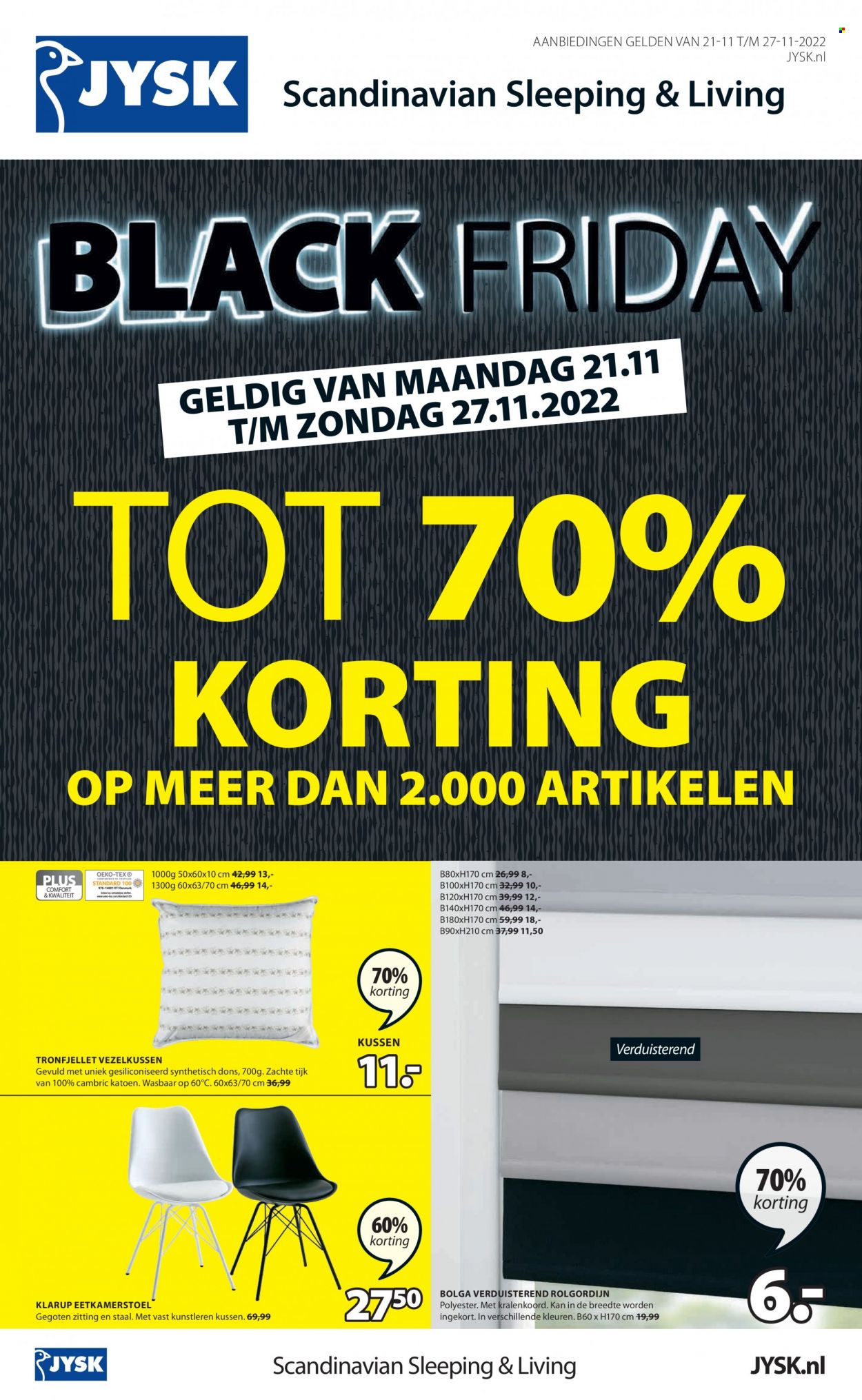 JYSK-aanbieding - 21-11-2022 - 27-11-2022. Pagina 1