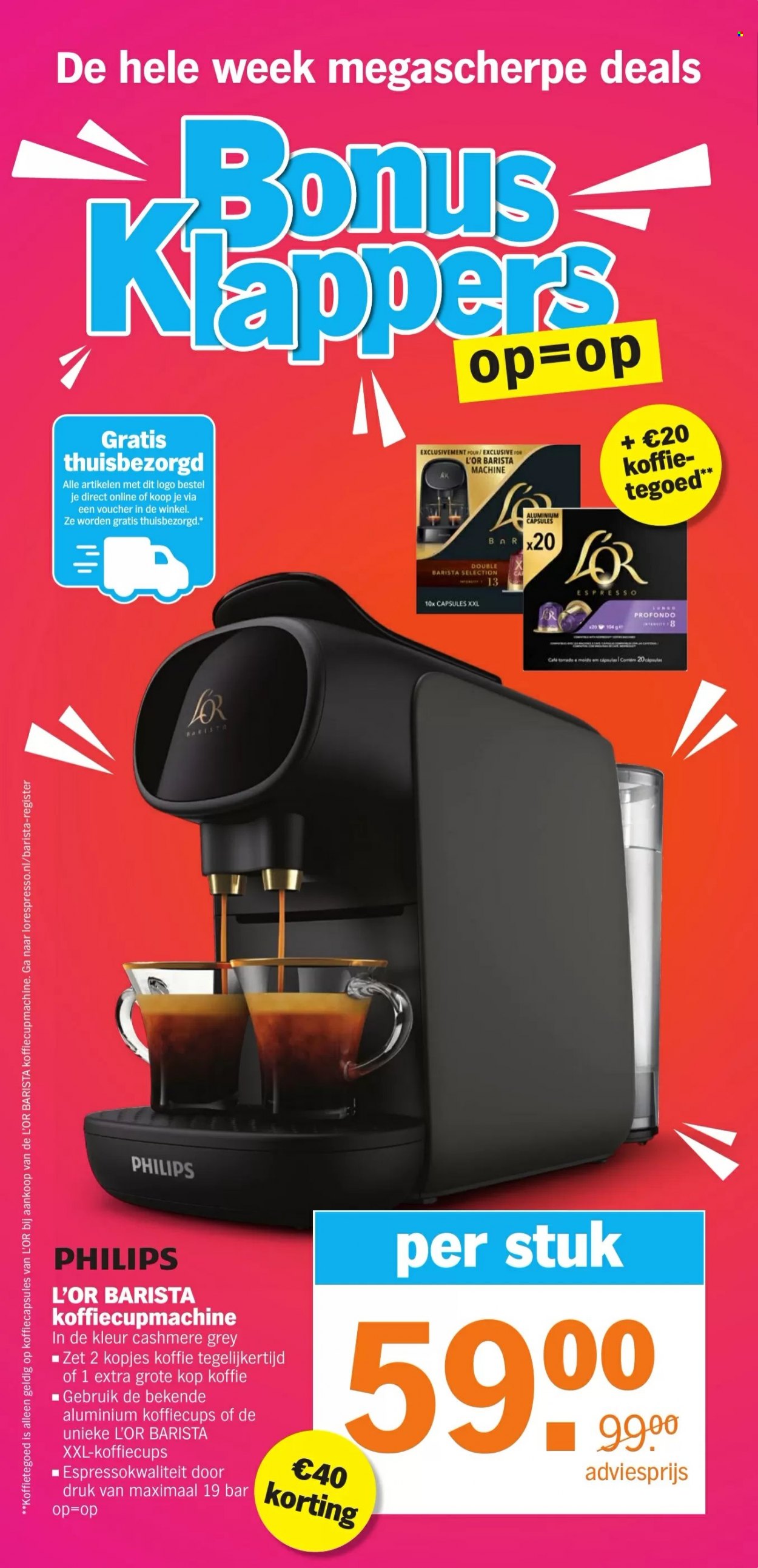 thumbnail - Albert Heijn-aanbieding -  producten in de aanbieding - koffie, L’or, Espresso. Pagina 1.