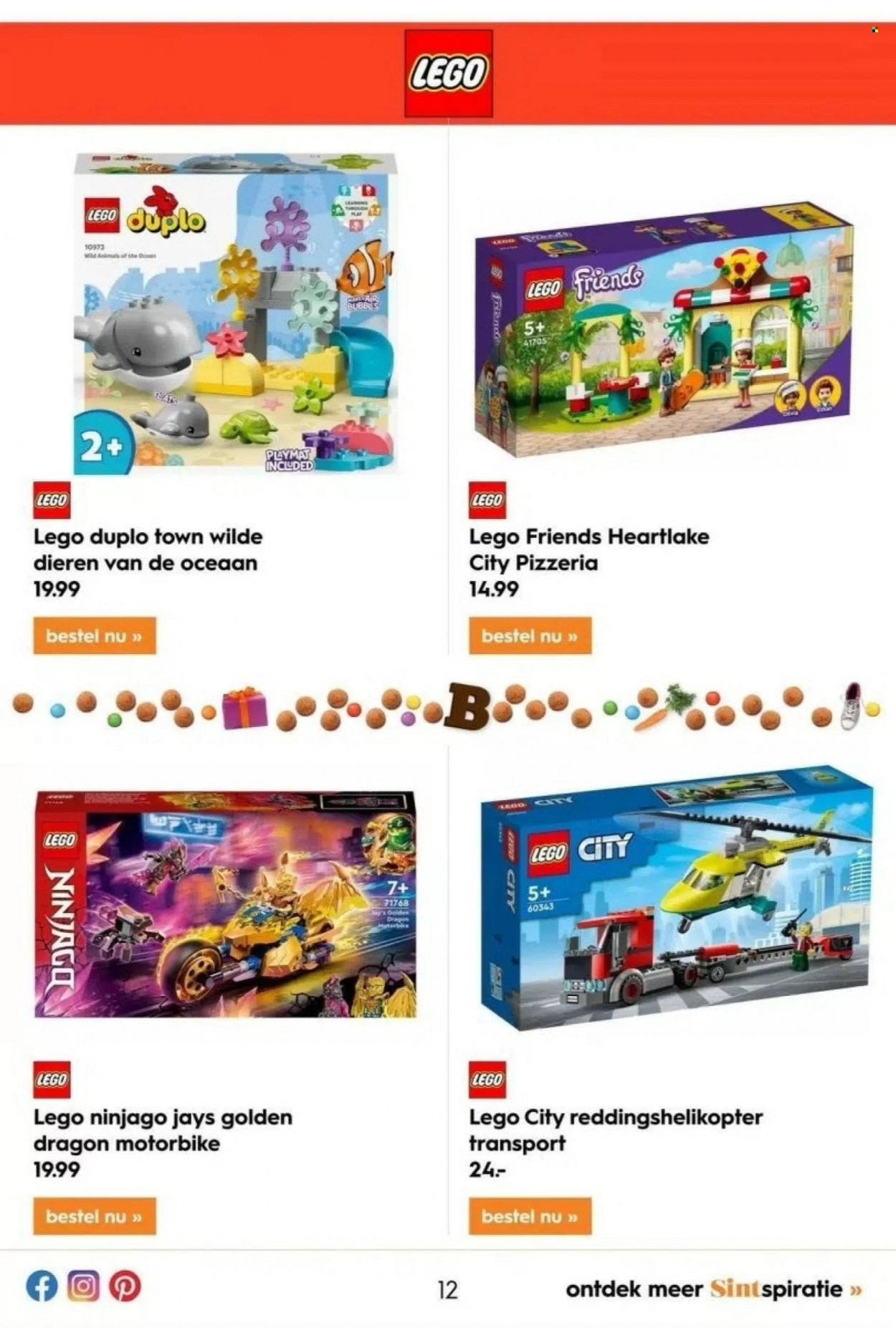 thumbnail - Blokker-aanbieding - 21-11-2022 - 27-11-2022 -  producten in de aanbieding - dragon, LEGO, LEGO City, LEGO DUPLO, LEGO Friends, LEGO Ninjago. Pagina 11.
