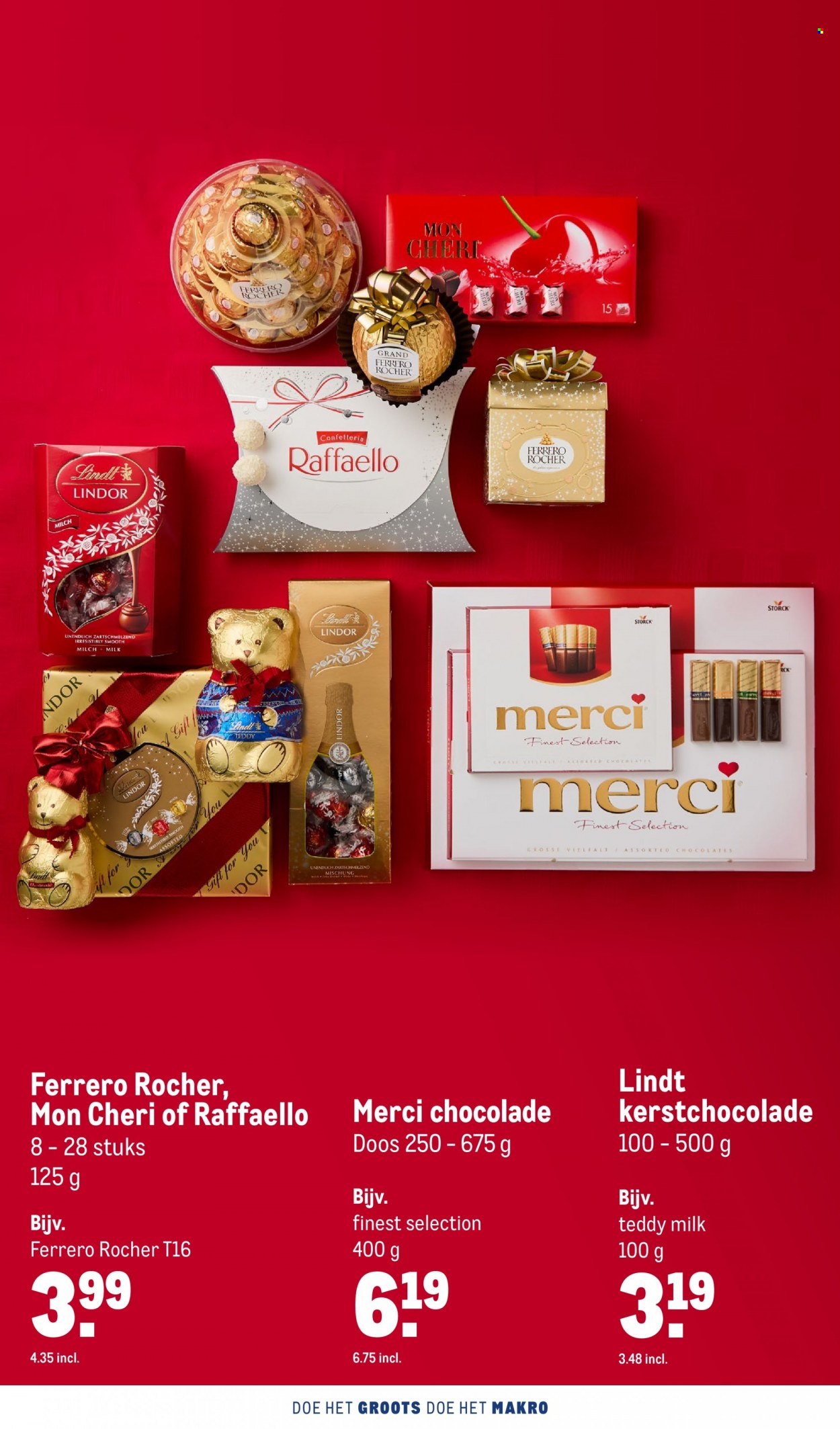 thumbnail - Makro-aanbieding - 23-11-2022 - 24-12-2022 -  producten in de aanbieding - chocolade, kerstchocolade, Mon Chéri, Ferrero Rocher. Pagina 48.