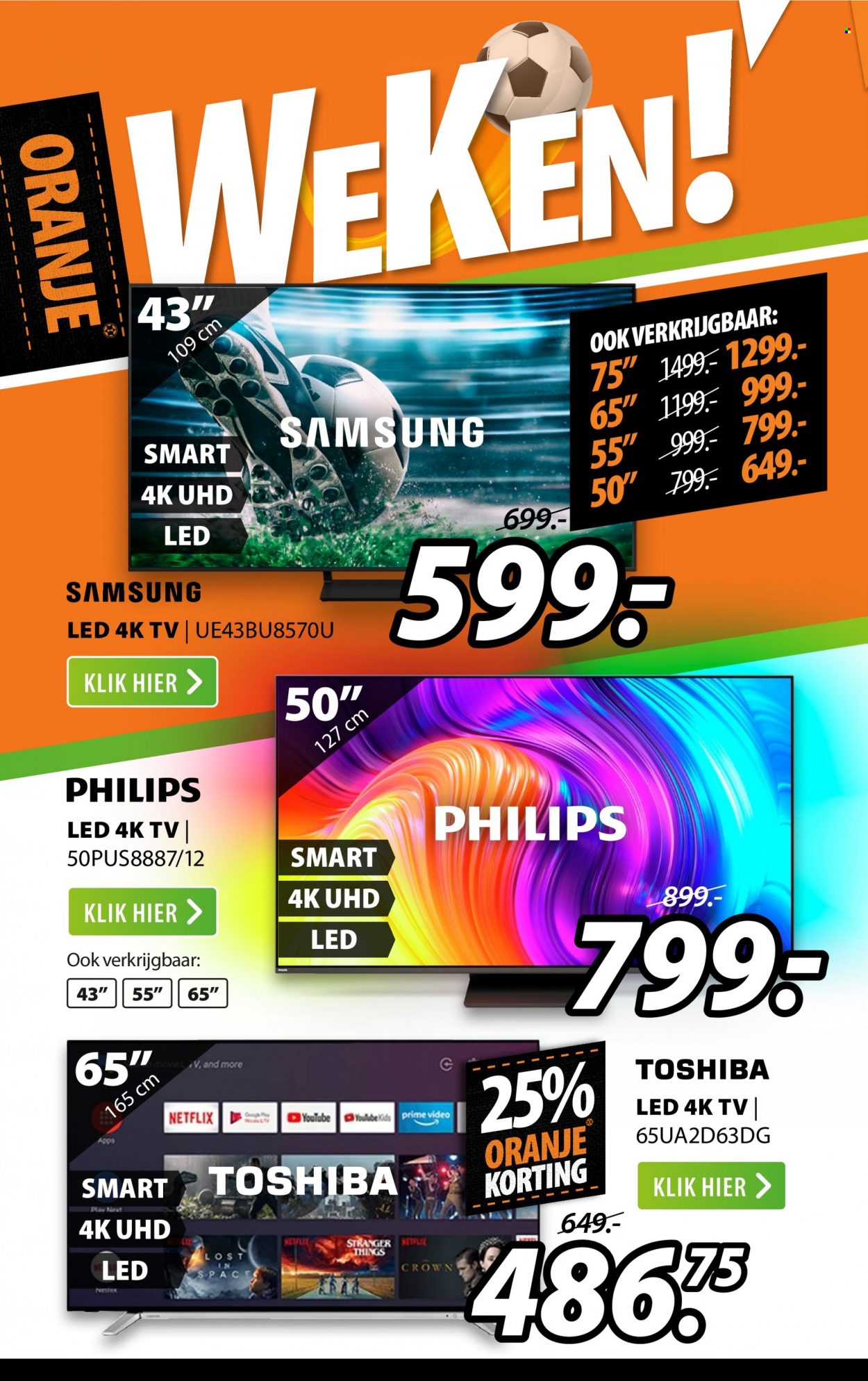 thumbnail - Expert-aanbieding - 28-11-2022 - 4-12-2022 -  producten in de aanbieding - Philips, Samsung, Toshiba, TV. Pagina 2.