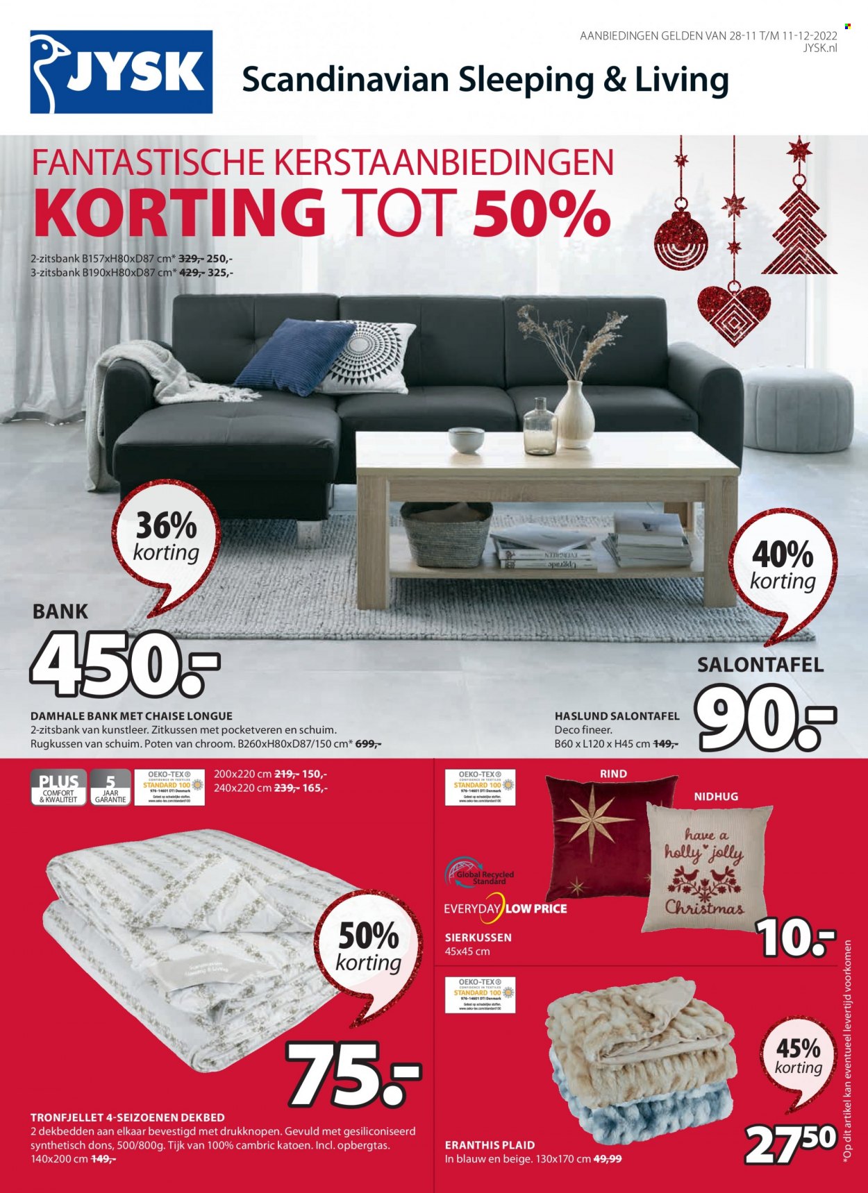 JYSK-aanbieding - 28-11-2022 - 11-12-2022. Pagina 1