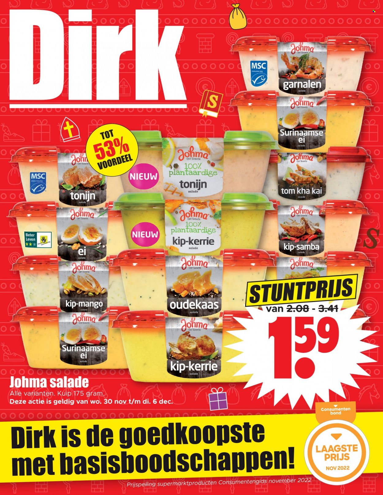 thumbnail - Dirk-aanbieding - 30-11-2022 - 6-12-2022 -  producten in de aanbieding - mango. Pagina 1.
