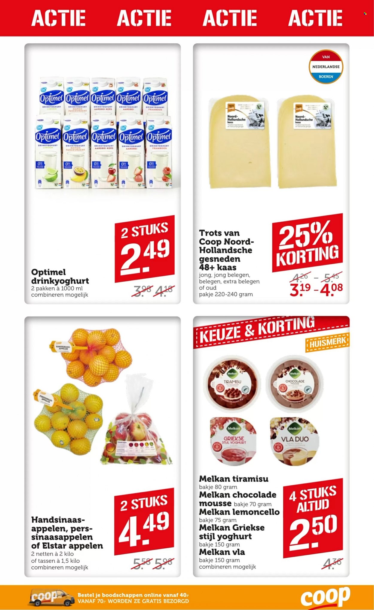 thumbnail - Coop-aanbieding - 5-12-2022 - 11-12-2022 -  producten in de aanbieding - limoen, mango, kaas, yoghurt, drinkyoghurt, chocolade. Pagina 13.