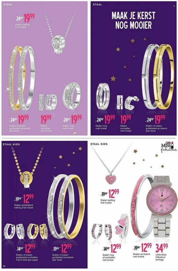 thumbnail - Lucardi-aanbieding - 6-12-2022 - 1-1-2023 -  producten in de aanbieding - armband, horloge, ketting, ring, oorbellen. Pagina 18.