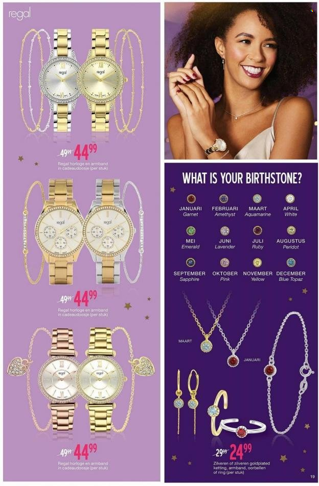 thumbnail - Lucardi-aanbieding - 6-12-2022 - 1-1-2023 -  producten in de aanbieding - armband, horloge, ketting, ring, oorbellen. Pagina 19.