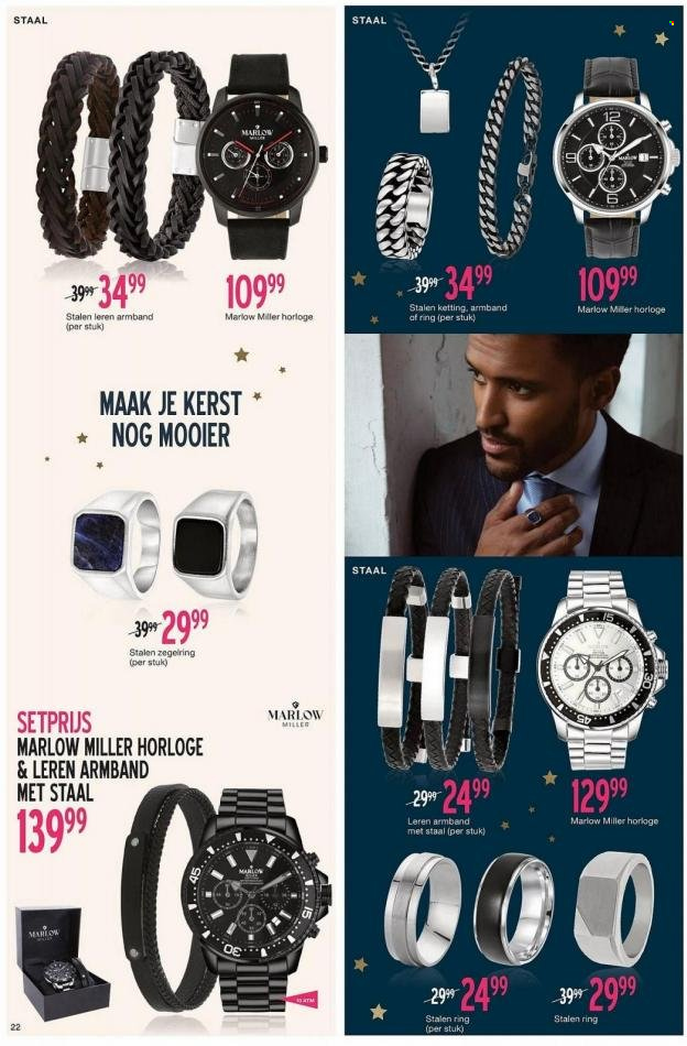 thumbnail - Lucardi-aanbieding - 6-12-2022 - 1-1-2023 -  producten in de aanbieding - armband, horloge, ketting, ring. Pagina 22.