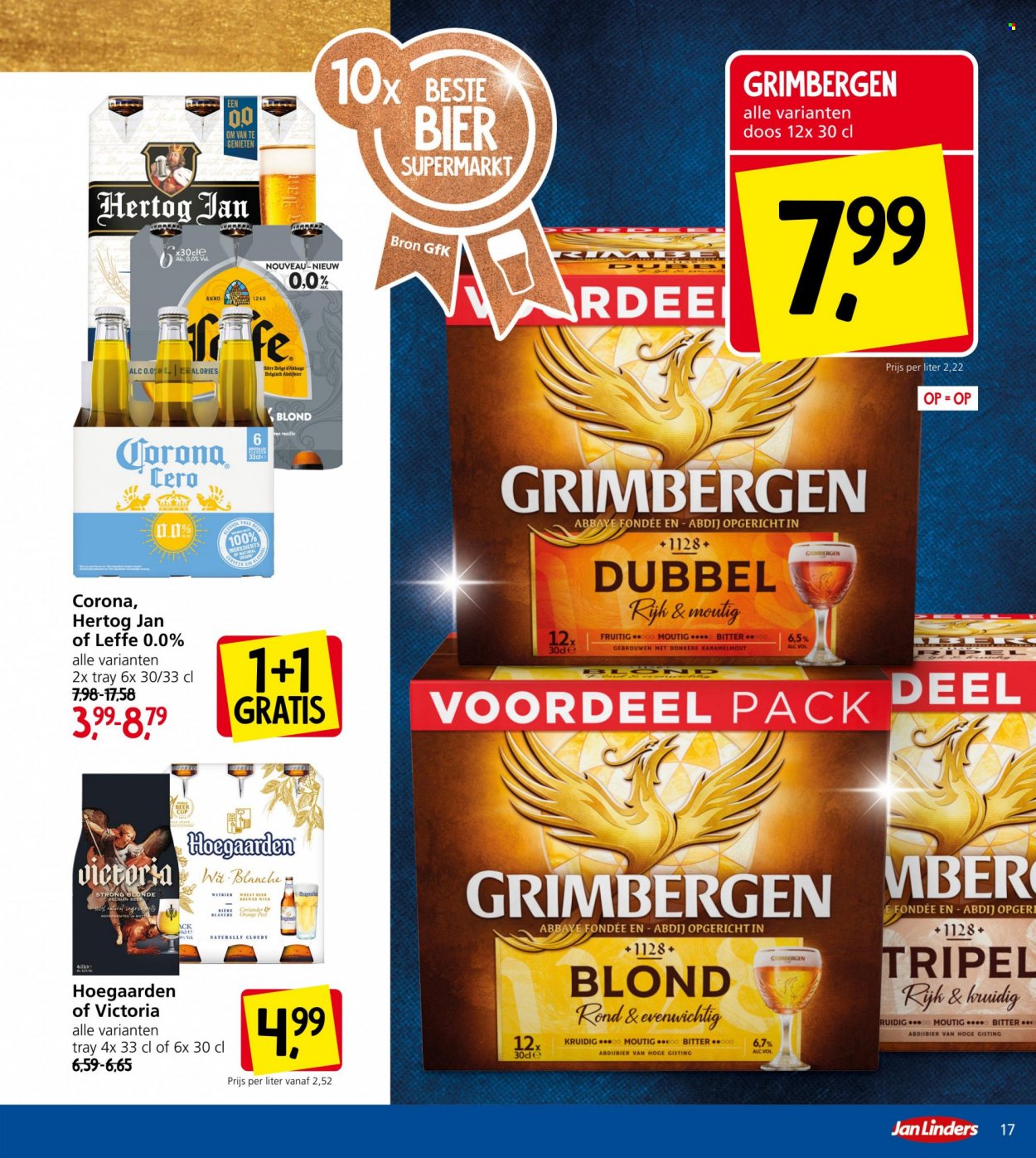 thumbnail - Jan Linders-aanbieding - 5-12-2022 - 11-12-2022 -  producten in de aanbieding - Leffe, Hertog Jan, bier. Pagina 17.