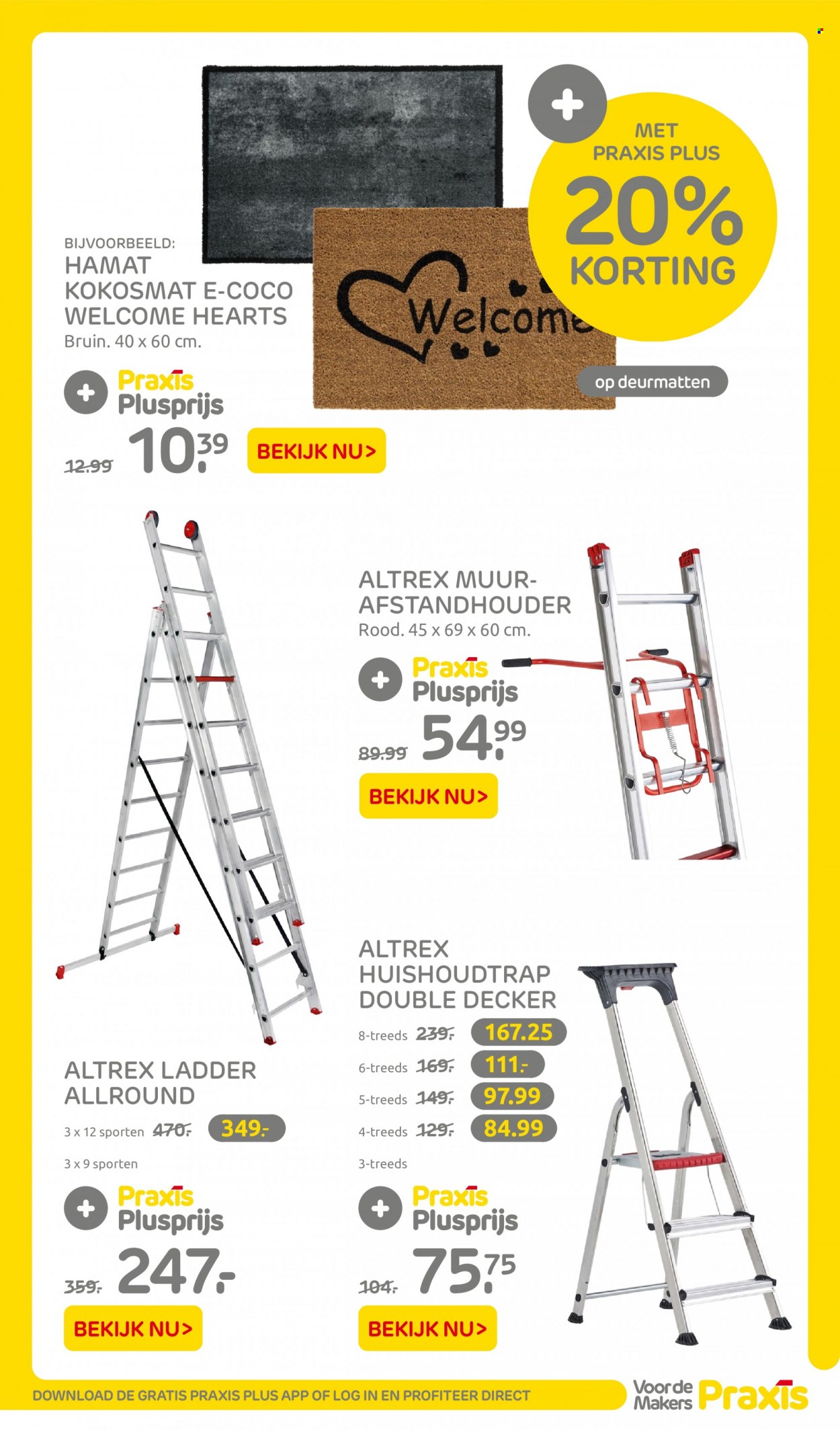 thumbnail - Praxis-aanbieding - 5-12-2022 - 11-12-2022 -  producten in de aanbieding - huishoudtrap, ladder. Pagina 31.