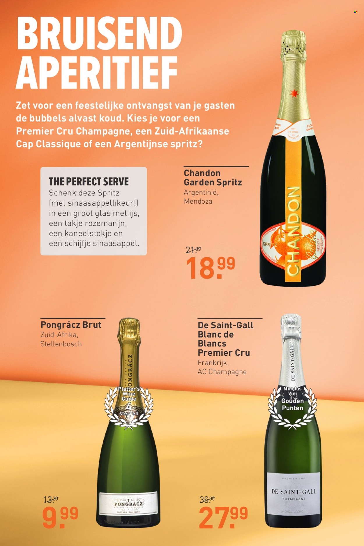 thumbnail - Gall & Gall-aanbieding - 6-12-2022 - 18-12-2022 -  producten in de aanbieding - sinaasappels, rozemarijn, champagne, Chardonnay, Moët & Chandon, Pinot Noir, Frankrijk. Pagina 2.