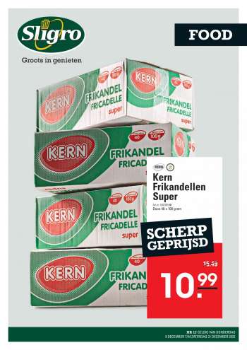 Sligro-aanbieding - 8.12.2022 - 31.12.2022.