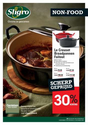 Sligro-aanbieding - 8.12.2022 - 31.12.2022.