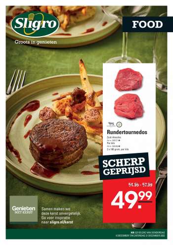 Sligro-aanbieding - 8.12.2022 - 31.12.2022.