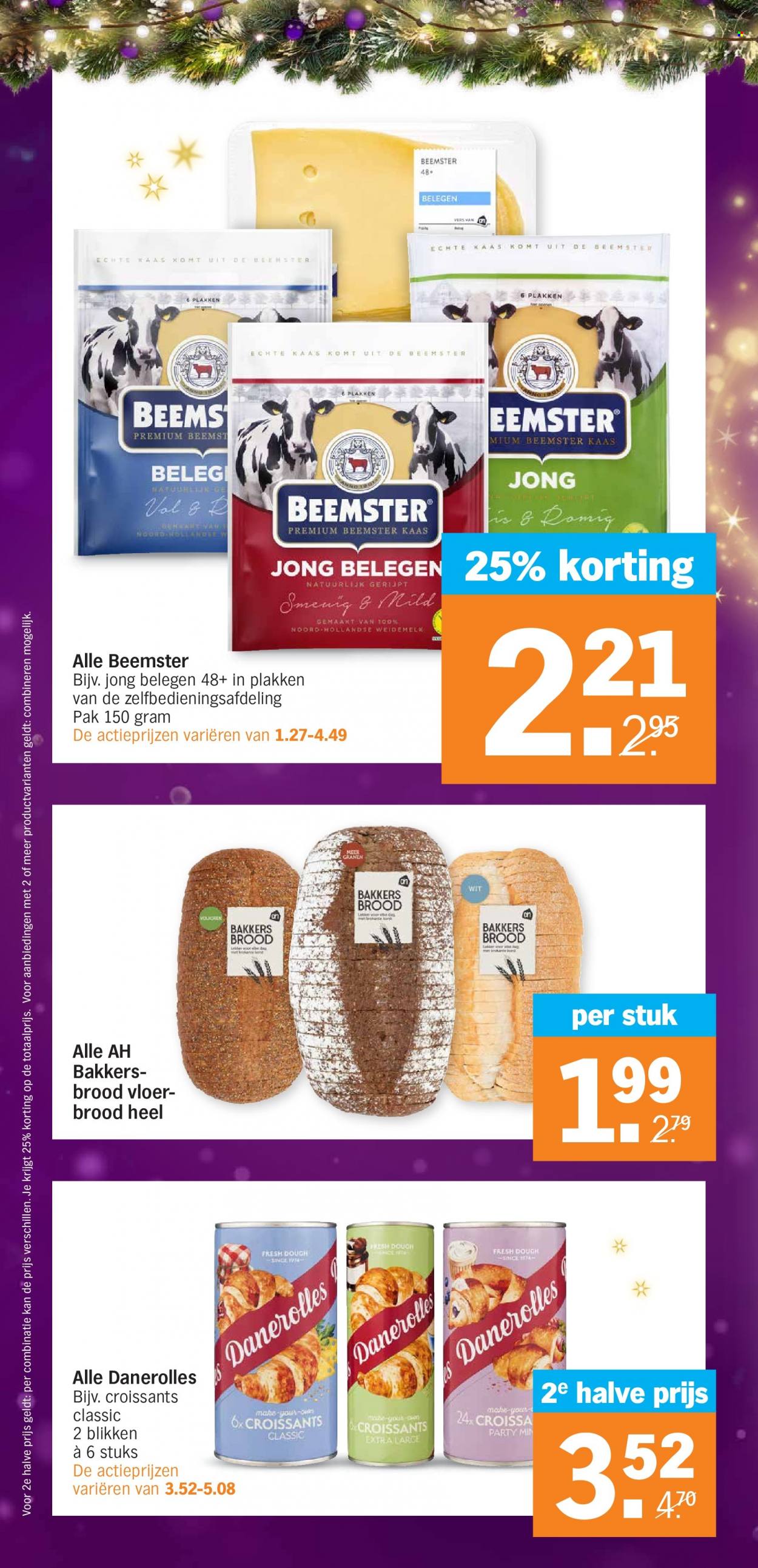 thumbnail - Albert Heijn-aanbieding - 12-12-2022 - 18-12-2022 -  producten in de aanbieding - brood, croissant, kaas, dough. Pagina 18.