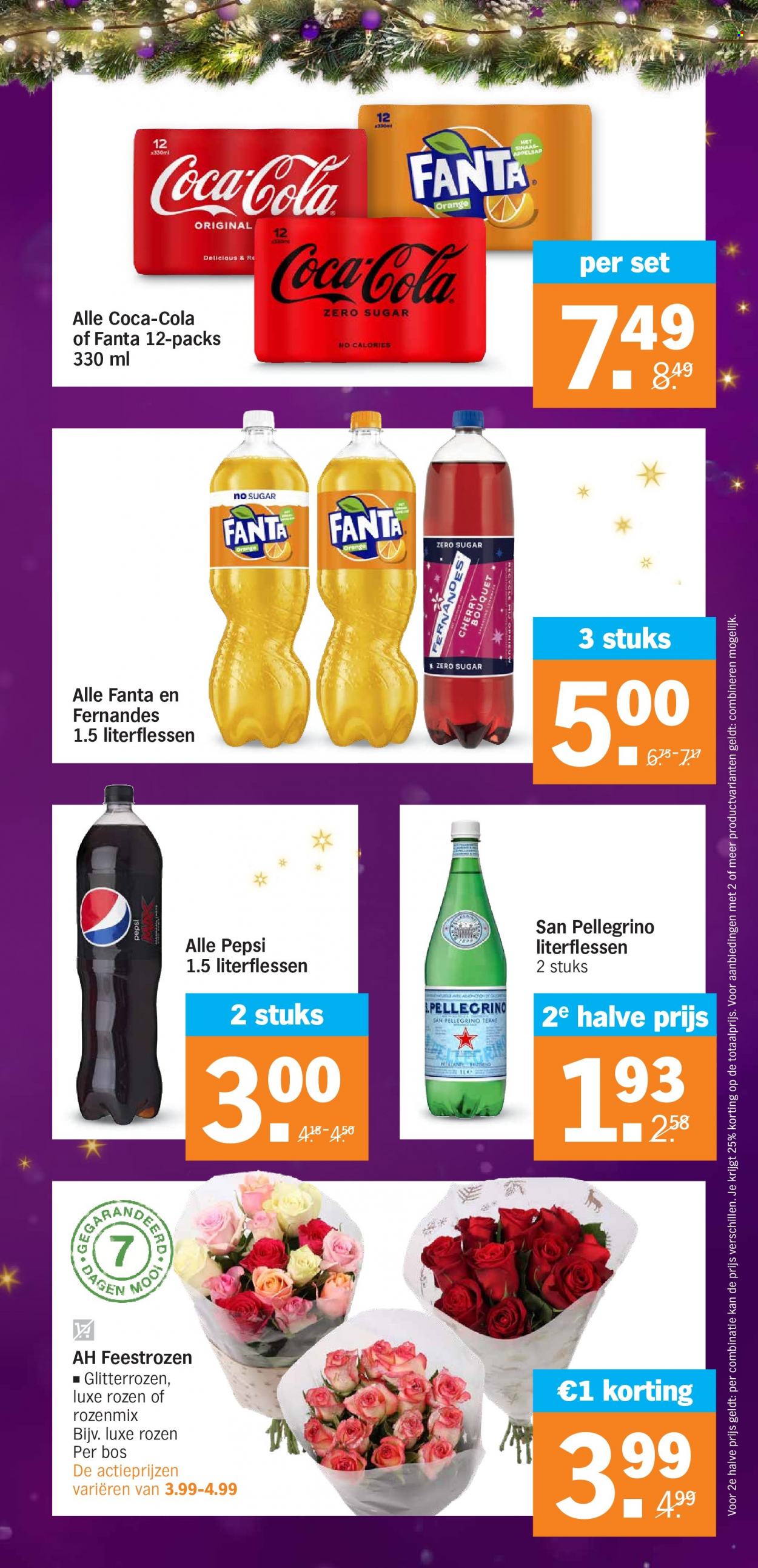 thumbnail - Albert Heijn-aanbieding - 12-12-2022 - 18-12-2022 -  producten in de aanbieding - appelsap, Coca-Cola, Pepsi, Fanta. Pagina 29.