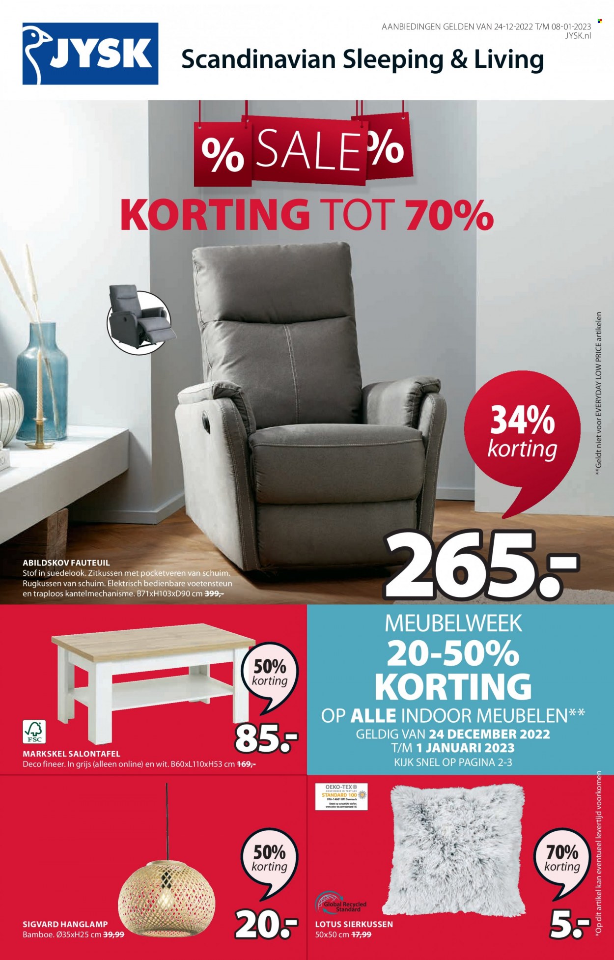 JYSK-aanbieding - 24-12-2022 - 8-1-2023. Pagina 1
