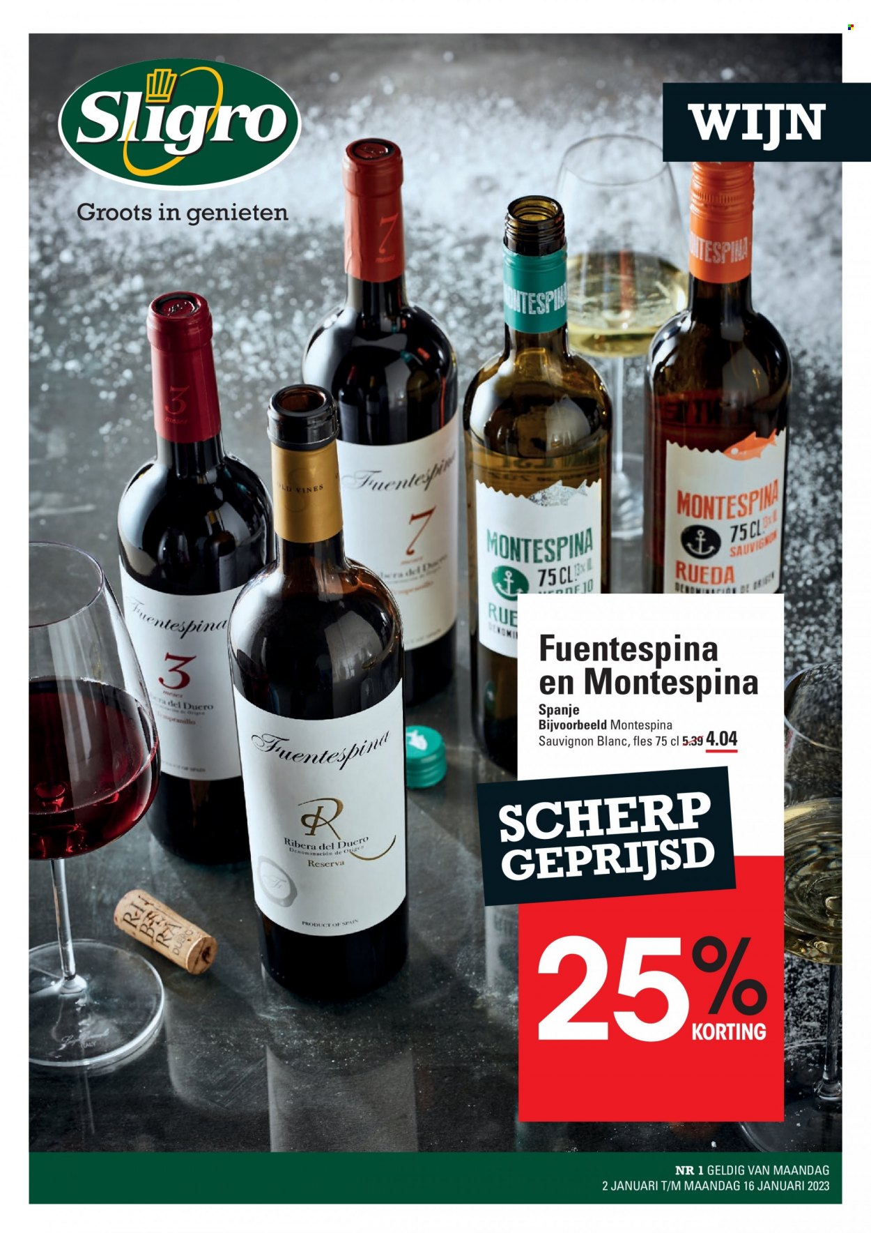 Sligro-aanbieding - 2-1-2023 - 16-1-2023. Pagina 1