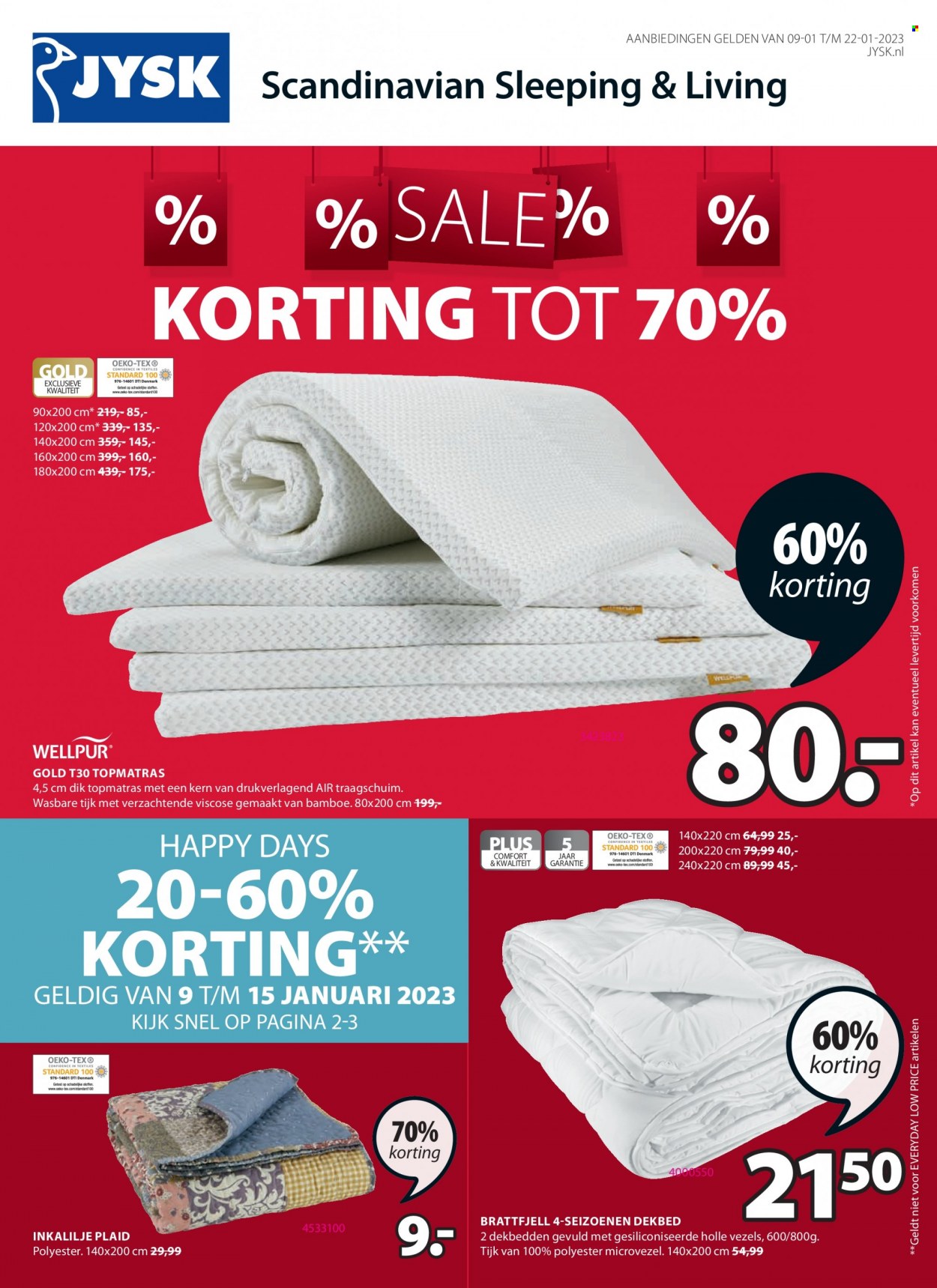 JYSK-aanbieding - 9-1-2023 - 22-1-2023. Pagina 1