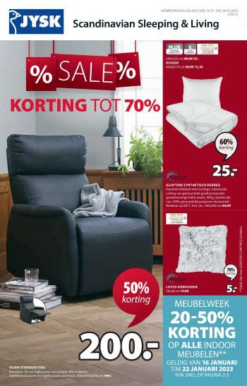 JYSK-aanbieding - 16-1-2023 - 29-1-2023.