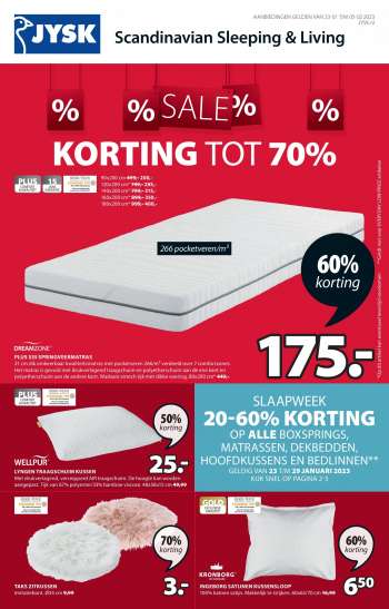 JYSK-aanbieding - 23-1-2023 - 5-2-2023.