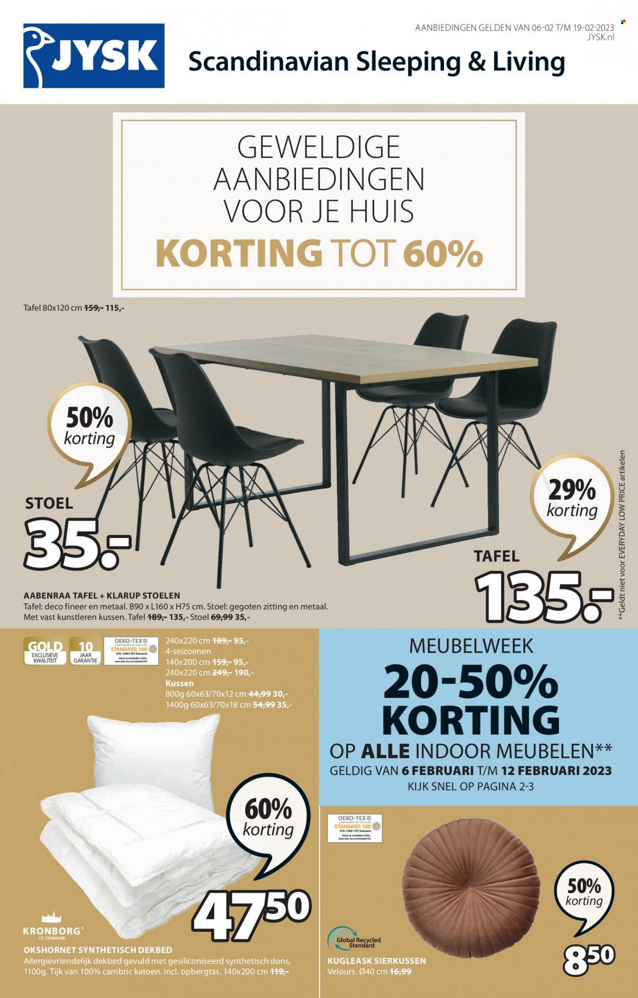JYSK-aanbieding - 6-2-2023 - 19-2-2023. Pagina 1