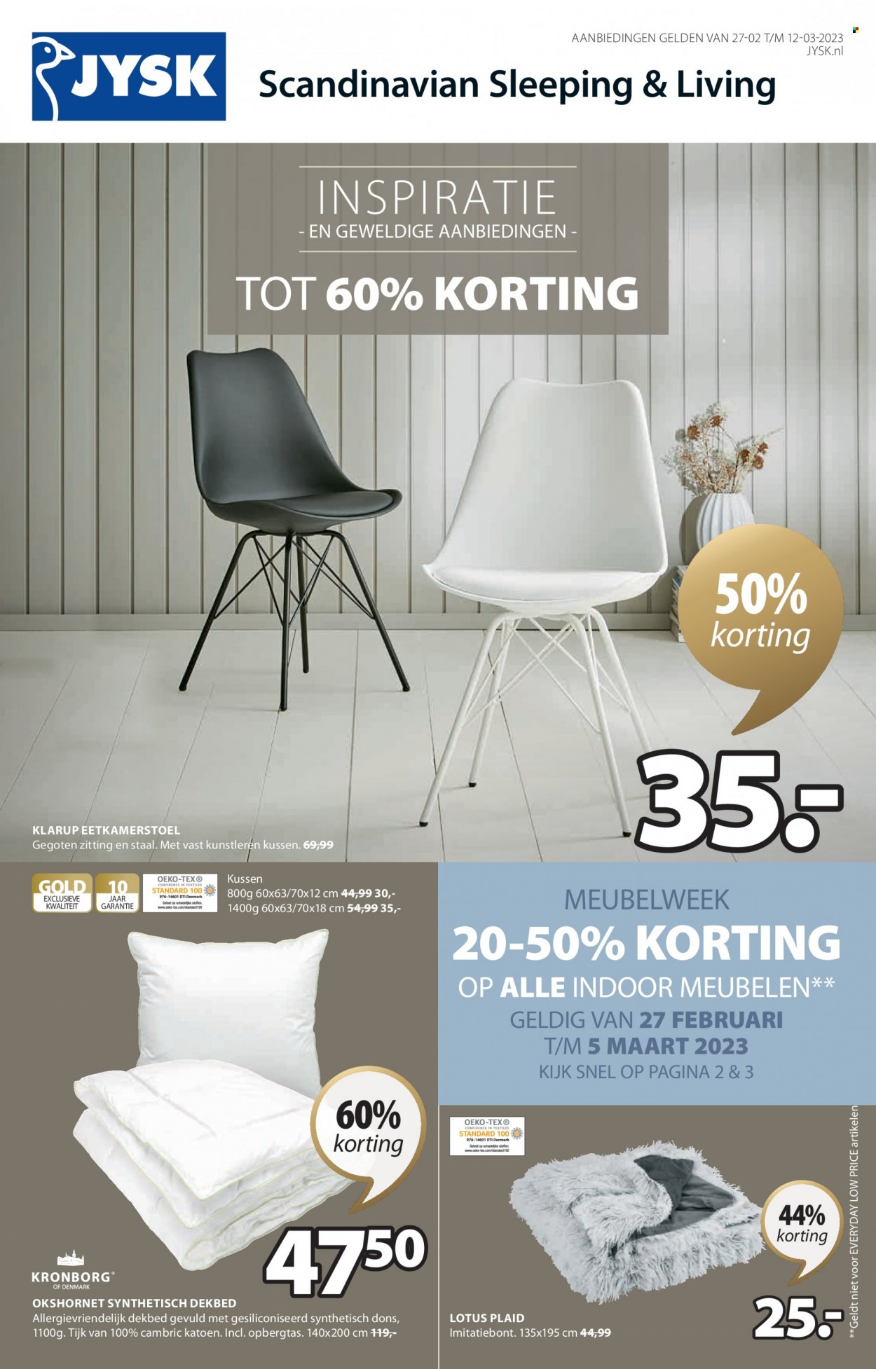JYSK-aanbieding - 27-2-2023 - 12-3-2023. Pagina 1