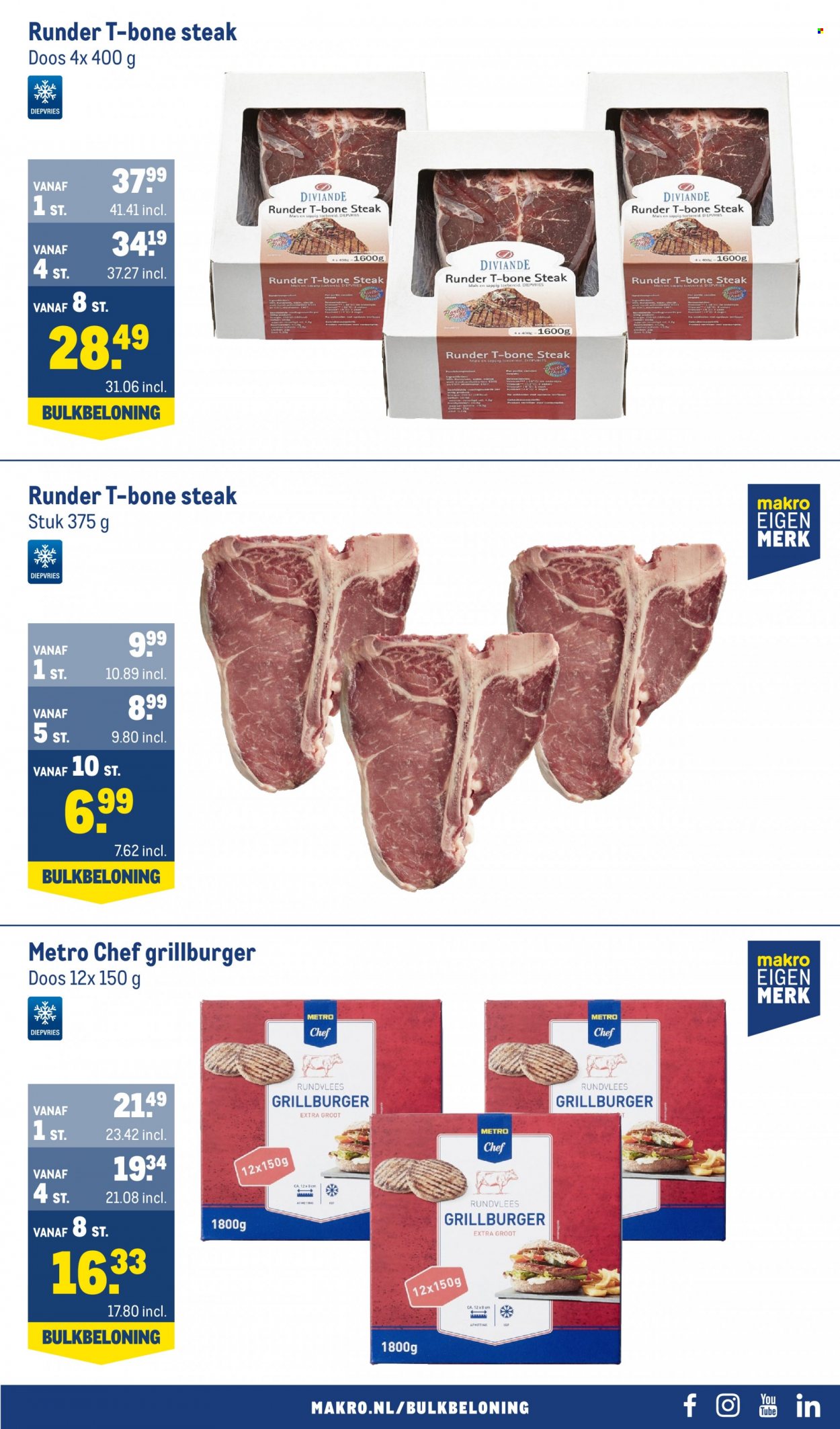 Makro-aanbieding - 1-3-2023 - 28-3-2023 -  producten in de aanbieding - steak, maïs, t-bone steak, rundvlees. Pagina 3.